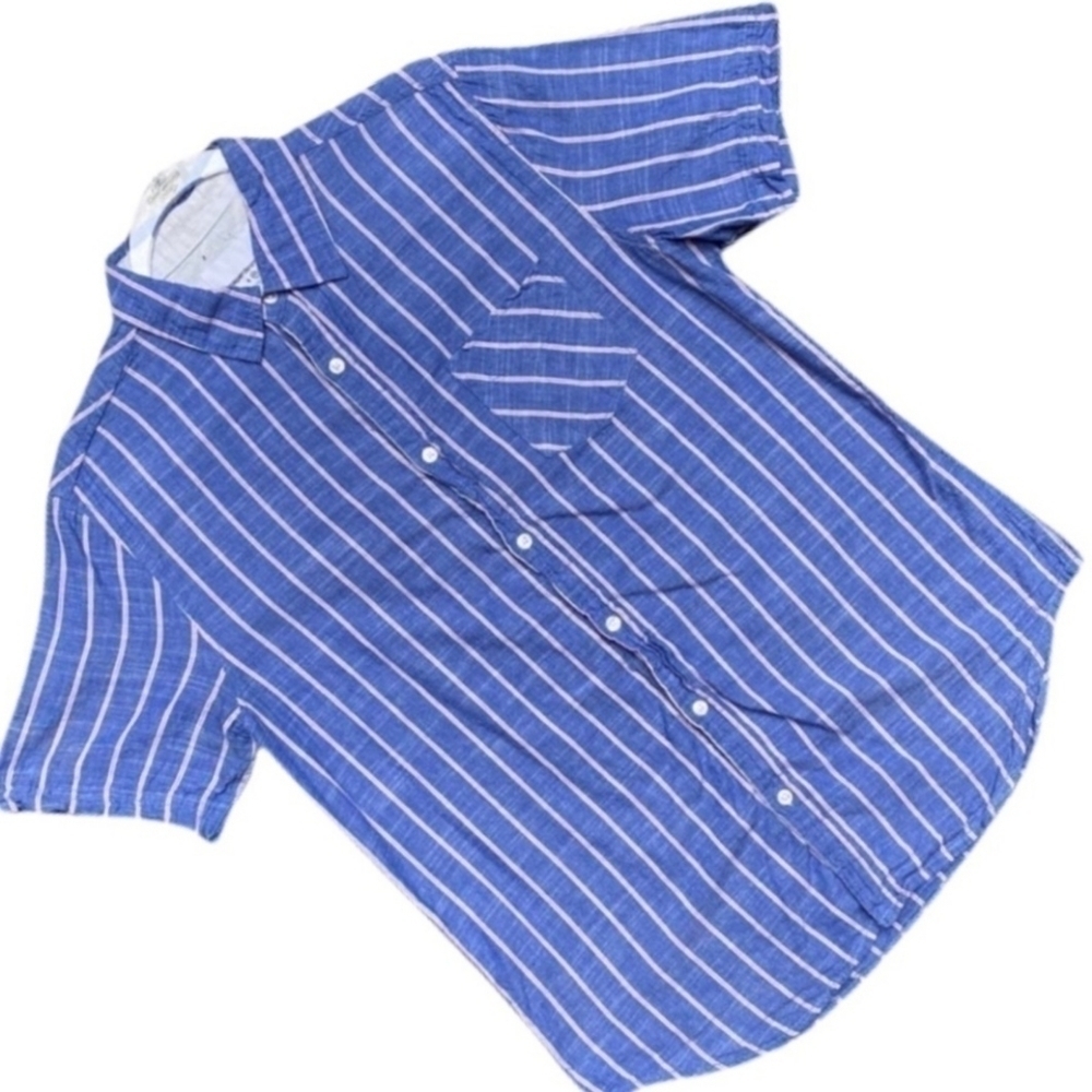 Paper Denim And Cloth Men’s Short Sleeve Cotton Button Down Shirt Size XL